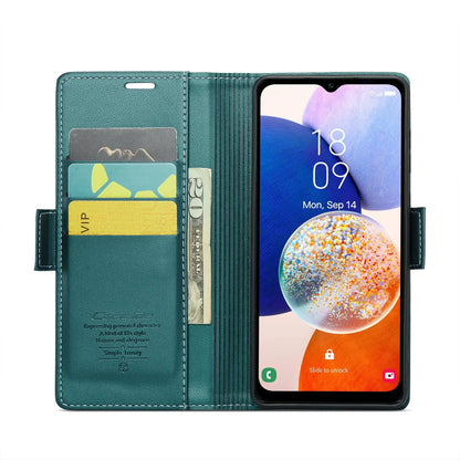 Samsung Galaxy A14 4g/5g Leather Wallet Case - RFID Blocking, Stand Function, Card Slots-buycases.co.uk