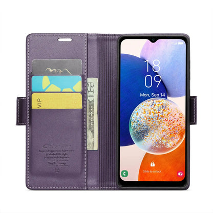Samsung Galaxy A14 4g/5g Leather Wallet Case - RFID Blocking, Stand Function, Card Slots-buycases.co.uk