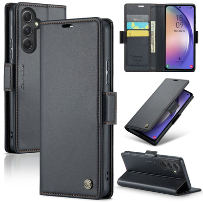 Samsung Galaxy A54 5g Leather Wallet Case - RFID Blocking, Stand Function, Card Slots-buycases.co.uk