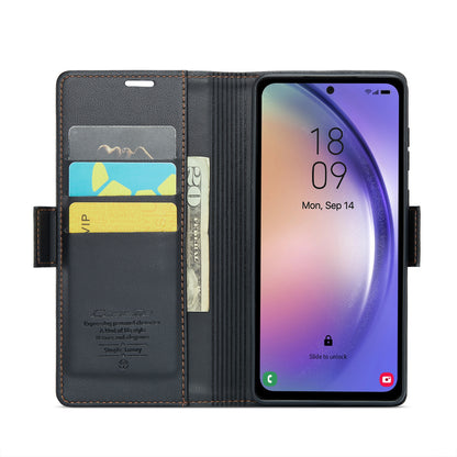 Samsung Galaxy A54 5g Leather Wallet Case - RFID Blocking, Stand Function, Card Slots-buycases.co.uk
