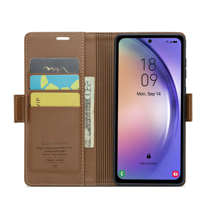 Samsung Galaxy A54 5g Leather Wallet Case - RFID Blocking, Stand Function, Card Slots-buycases.co.uk