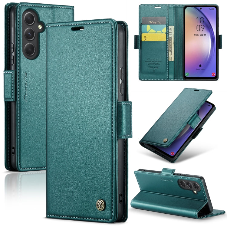 Samsung Galaxy A54 5g Leather Wallet Case - RFID Blocking, Stand Function, Card Slots-buycases.co.uk