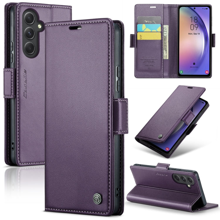 Samsung Galaxy A54 5g Leather Wallet Case - RFID Blocking, Stand Function, Card Slots-buycases.co.uk