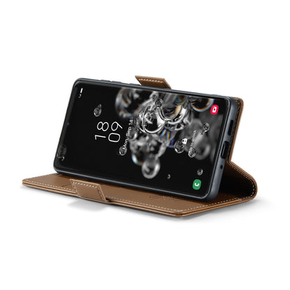 Samsung Galaxy S20 Ultra Leather Wallet Case - RFID Blocking, Stand Function, Card Slots-buycases.co.uk