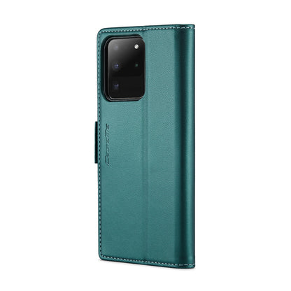 Samsung Galaxy S20 Ultra Leather Wallet Case - RFID Blocking, Stand Function, Card Slots-buycases.co.uk