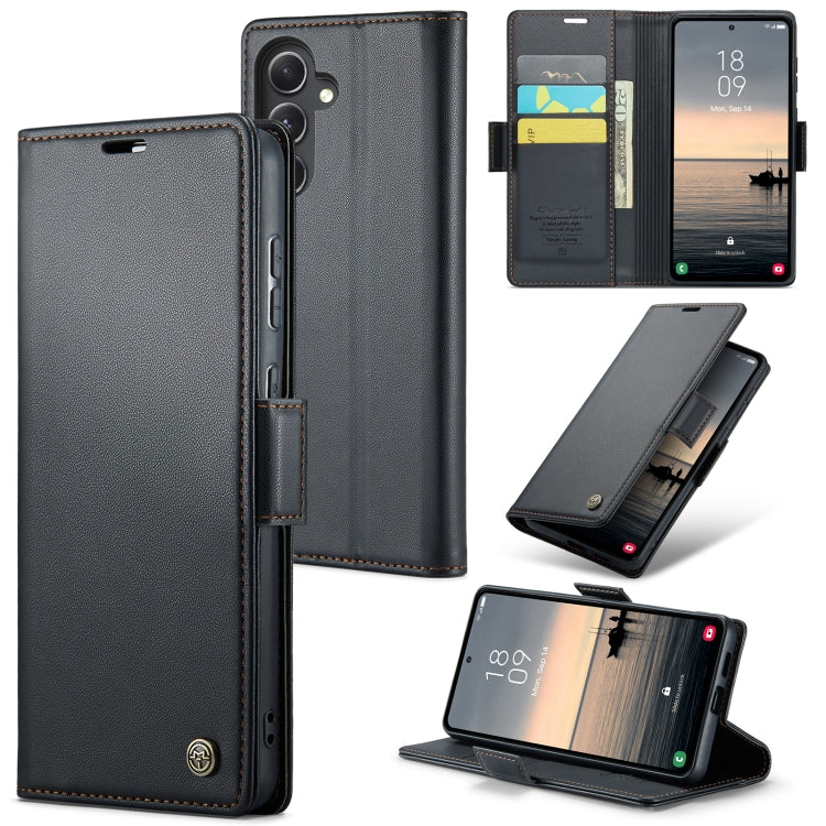 Samsung Galaxy S23 FE 5g Leather Wallet Case - RFID Blocking, Stand Function, Card Slots-buycases.co.uk