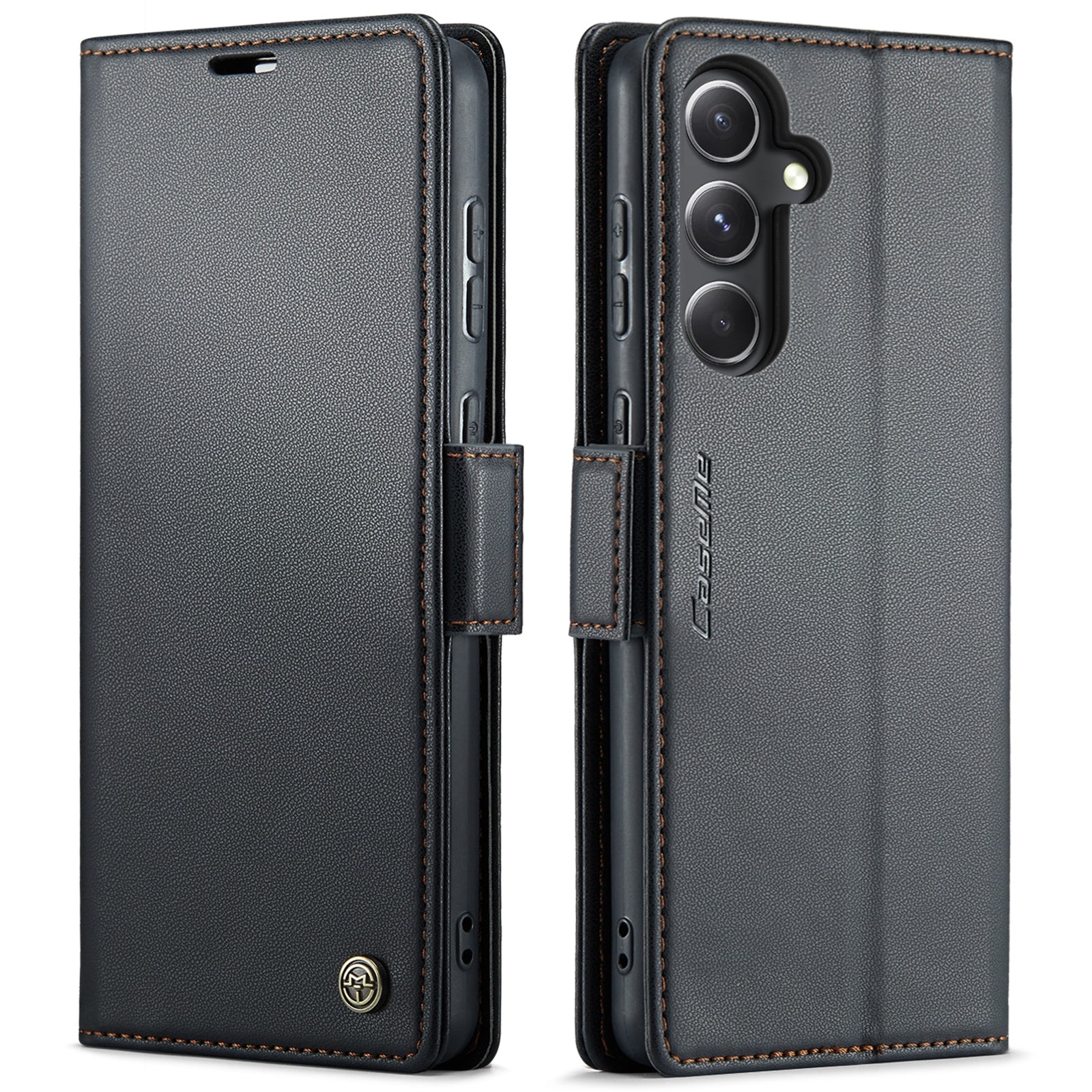 Samsung Galaxy S23 FE 5g Leather Wallet Case - RFID Blocking, Stand Function, Card Slots-buycases.co.uk