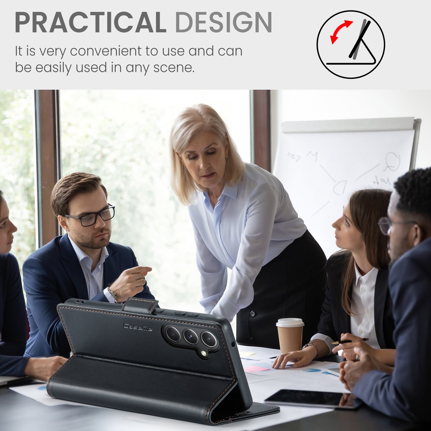 Samsung Galaxy S23 FE 5g Leather Wallet Case - RFID Blocking, Stand Function, Card Slots-buycases.co.uk