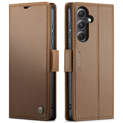 Samsung Galaxy S23 FE 5g Leather Wallet Case - RFID Blocking, Stand Function, Card Slots-buycases.co.uk