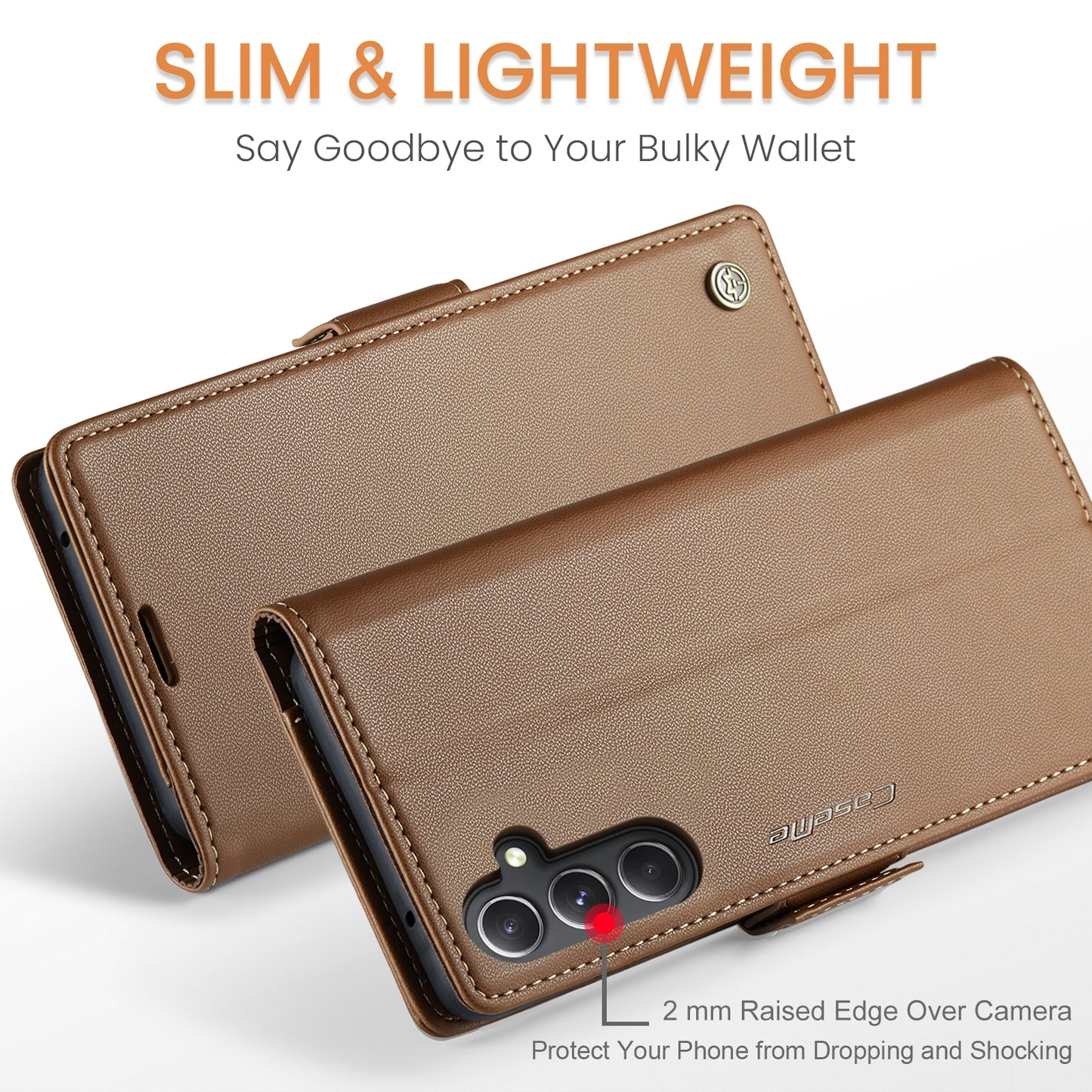 Samsung Galaxy S23 FE 5g Leather Wallet Case - RFID Blocking, Stand Function, Card Slots-buycases.co.uk