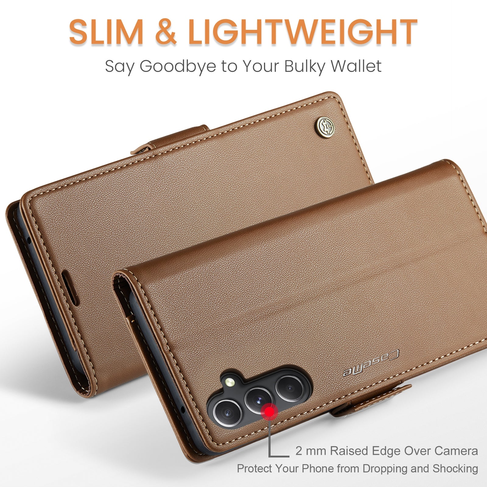 Samsung Galaxy S23 FE 5g Leather Wallet Case - RFID Blocking, Stand Function, Card Slots-buycases.co.uk