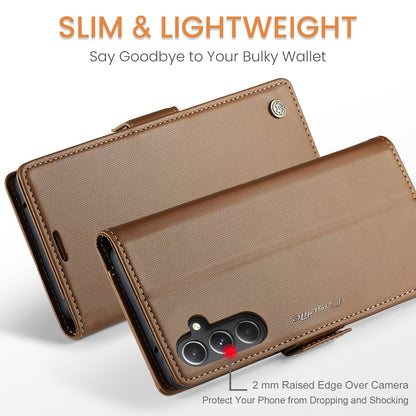 Samsung Galaxy S23 FE 5g Leather Wallet Case - RFID Blocking, Stand Function, Card Slots-buycases.co.uk