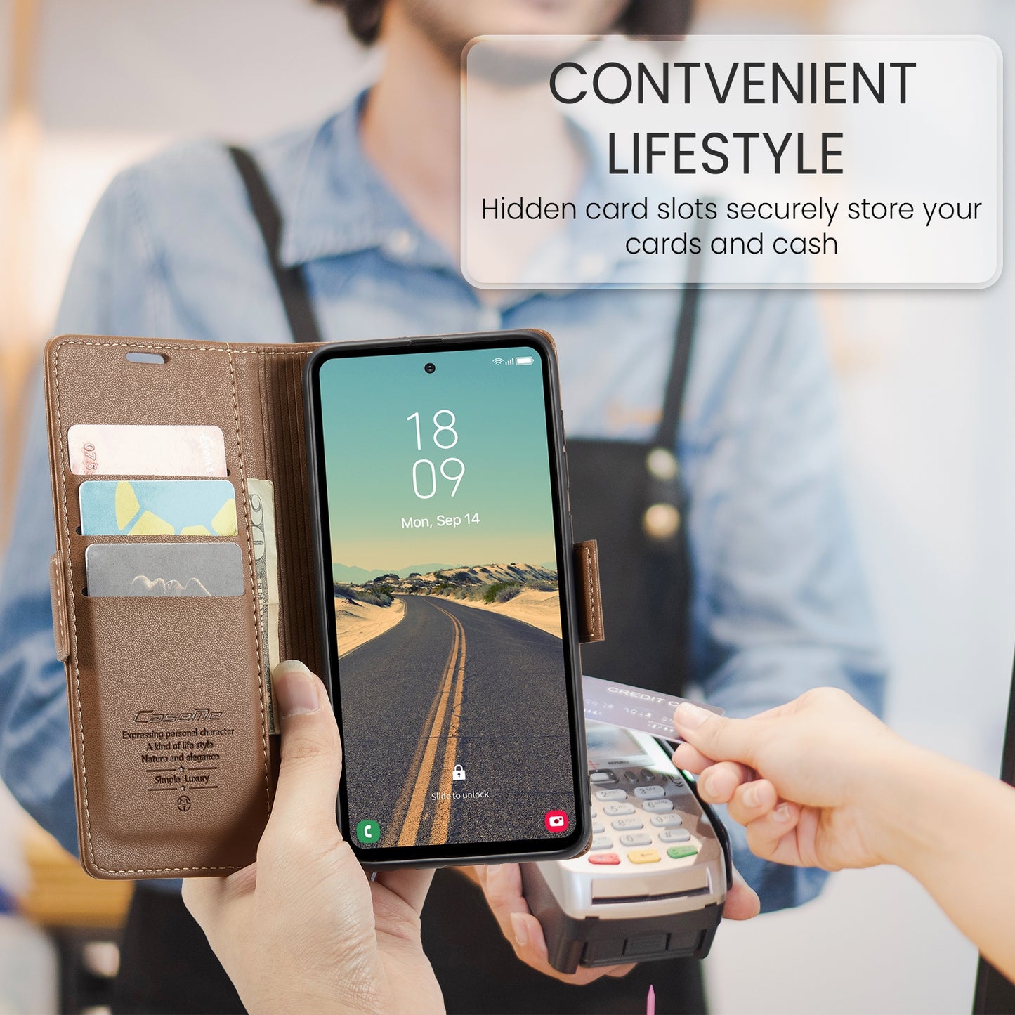 Samsung Galaxy S23 FE 5g Leather Wallet Case - RFID Blocking, Stand Function, Card Slots-buycases.co.uk