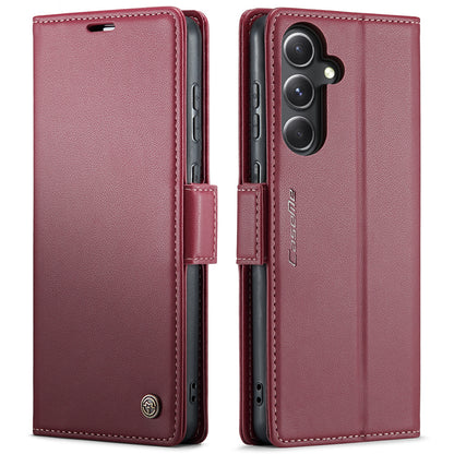 Samsung Galaxy S23 FE 5g Leather Wallet Case - RFID Blocking, Stand Function, Card Slots-buycases.co.uk