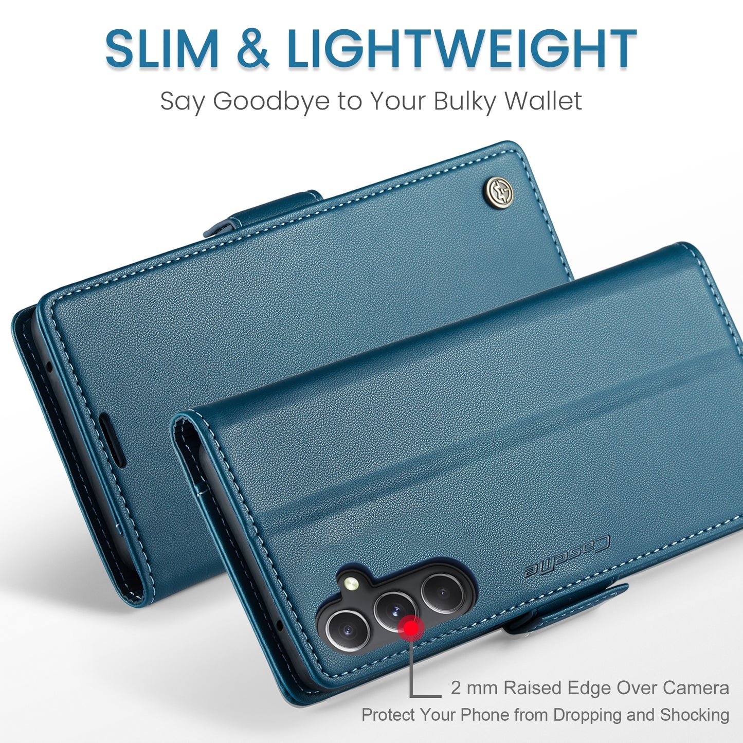 Samsung Galaxy S23 FE 5g Leather Wallet Case - RFID Blocking, Stand Function, Card Slots-buycases.co.uk