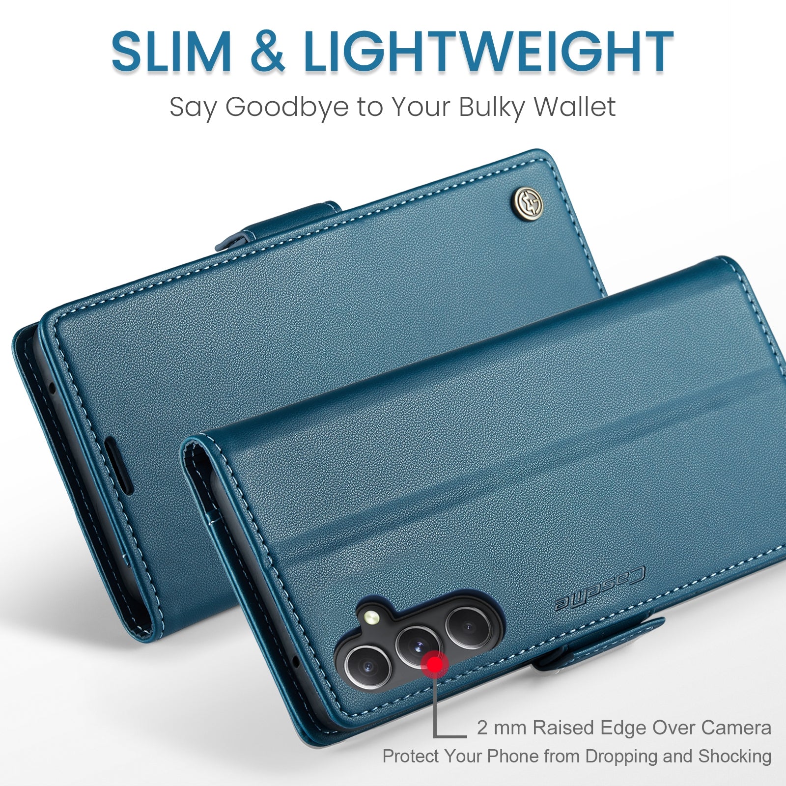 Samsung Galaxy S23 FE 5g Leather Wallet Case - RFID Blocking, Stand Function, Card Slots-buycases.co.uk