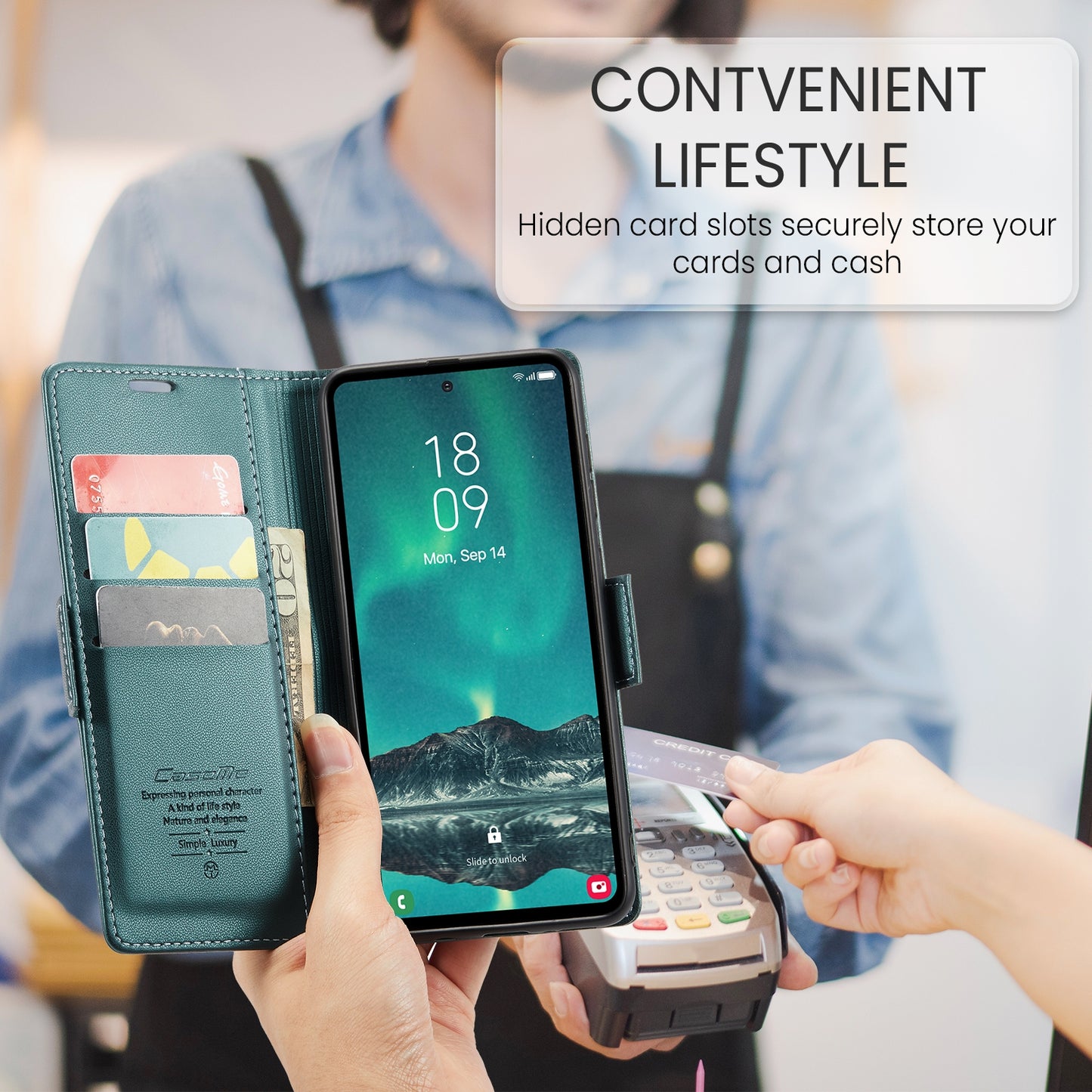 Samsung Galaxy S23 FE 5g Leather Wallet Case - RFID Blocking, Stand Function, Card Slots-buycases.co.uk