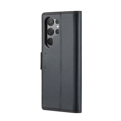 Samsung Galaxy S24 Ultra Leather Wallet Case - RFID Blocking, Stand Function, Card Slots-buycases.co.uk