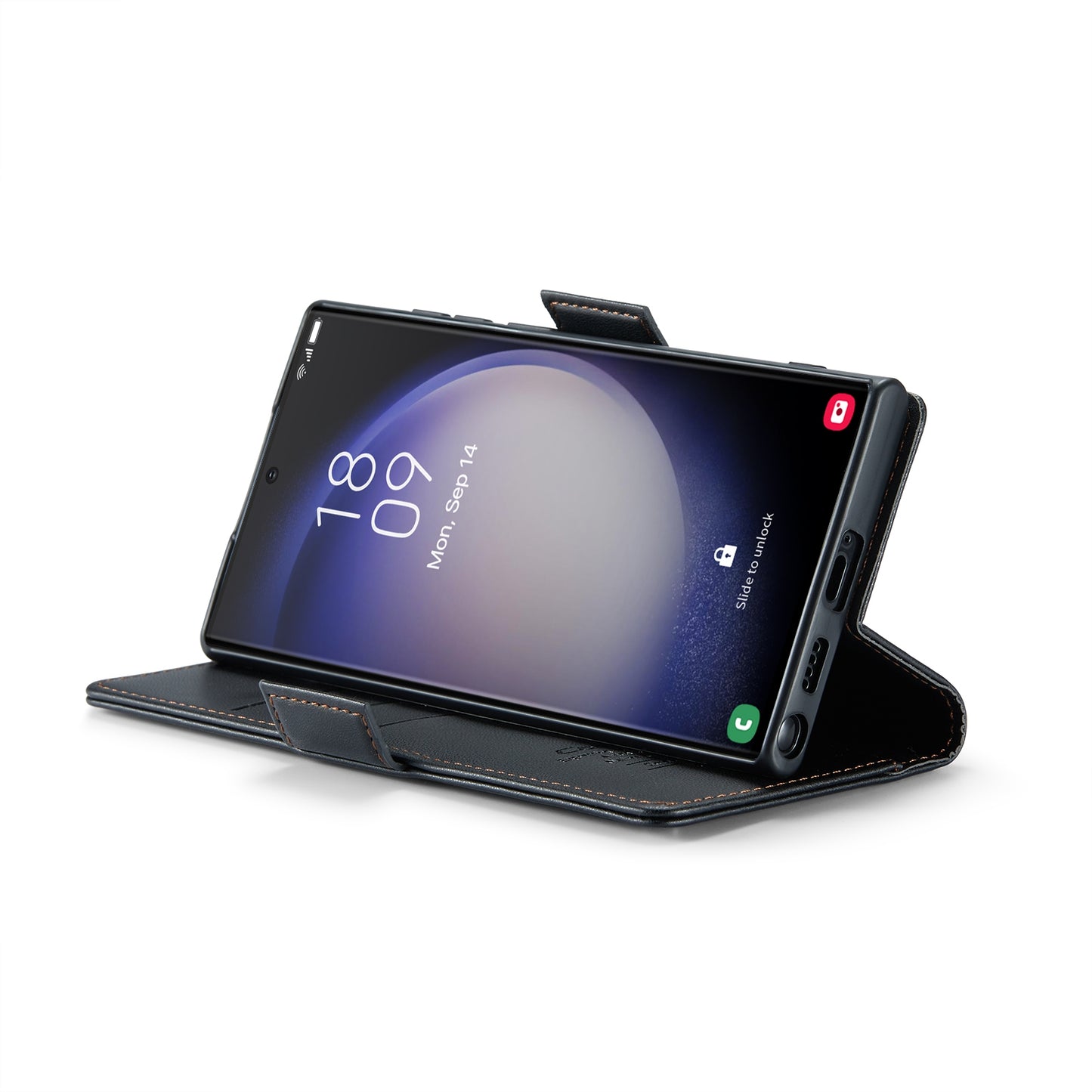 Samsung Galaxy S24 Ultra Leather Wallet Case - RFID Blocking, Stand Function, Card Slots-buycases.co.uk