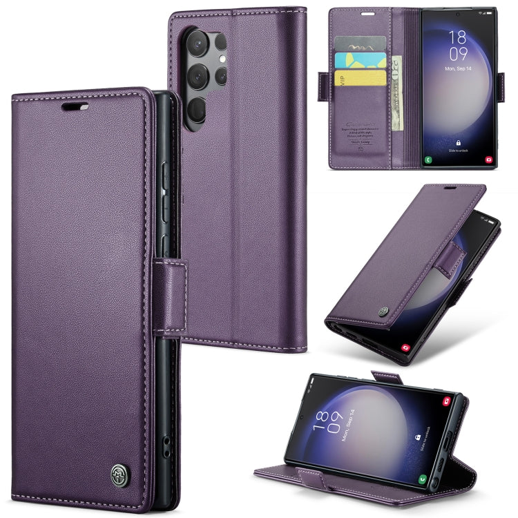 Samsung Galaxy S24 Ultra Leather Wallet Case - RFID Blocking, Stand Function, Card Slots-buycases.co.uk