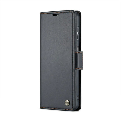 Samsung Galaxy A15 5g Leather Wallet Case - RFID Blocking, Stand Function, Card Slots-buycases.co.uk