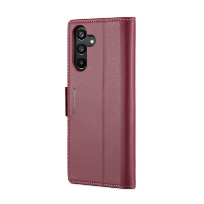 Samsung Galaxy A15 5g Leather Wallet Case - RFID Blocking, Stand Function, Card Slots-buycases.co.uk