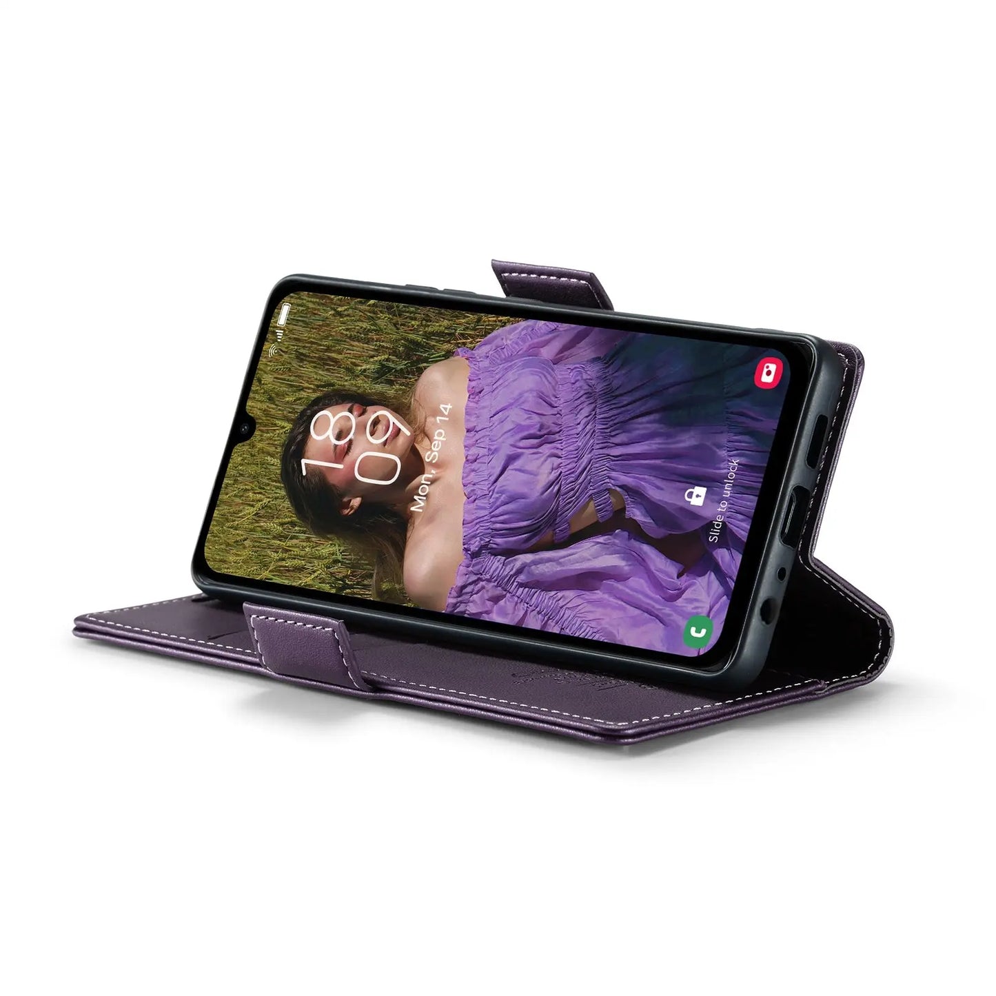 Samsung Galaxy A15 5g Leather Wallet Case - RFID Blocking, Stand Function, Card Slots-buycases.co.uk