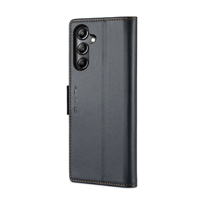 Samsung Galaxy A05s Leather Wallet Case - RFID Blocking, Stand Function, Card Slots-buycases.co.uk