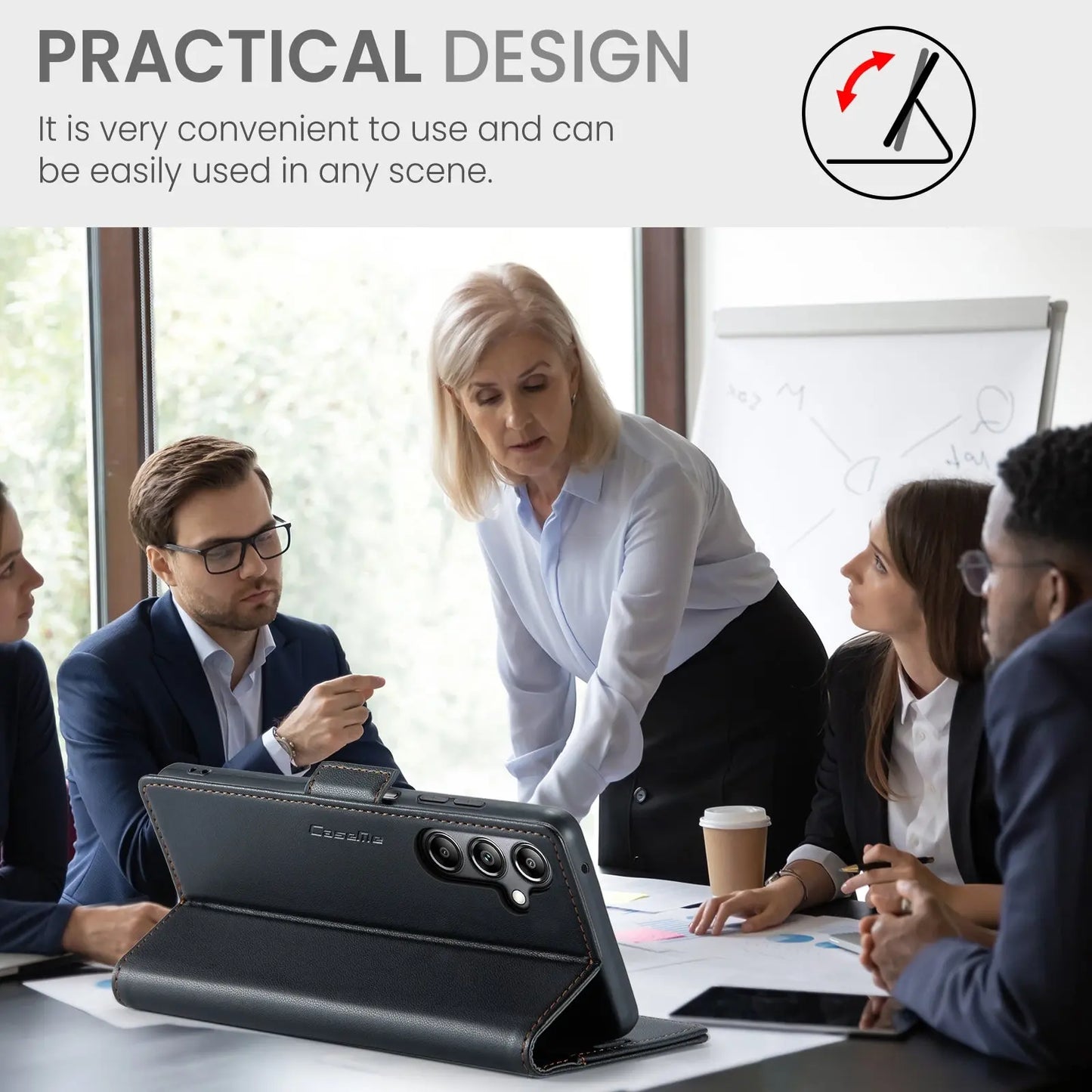 Samsung Galaxy A05s Leather Wallet Case - RFID Blocking, Stand Function, Card Slots-buycases.co.uk