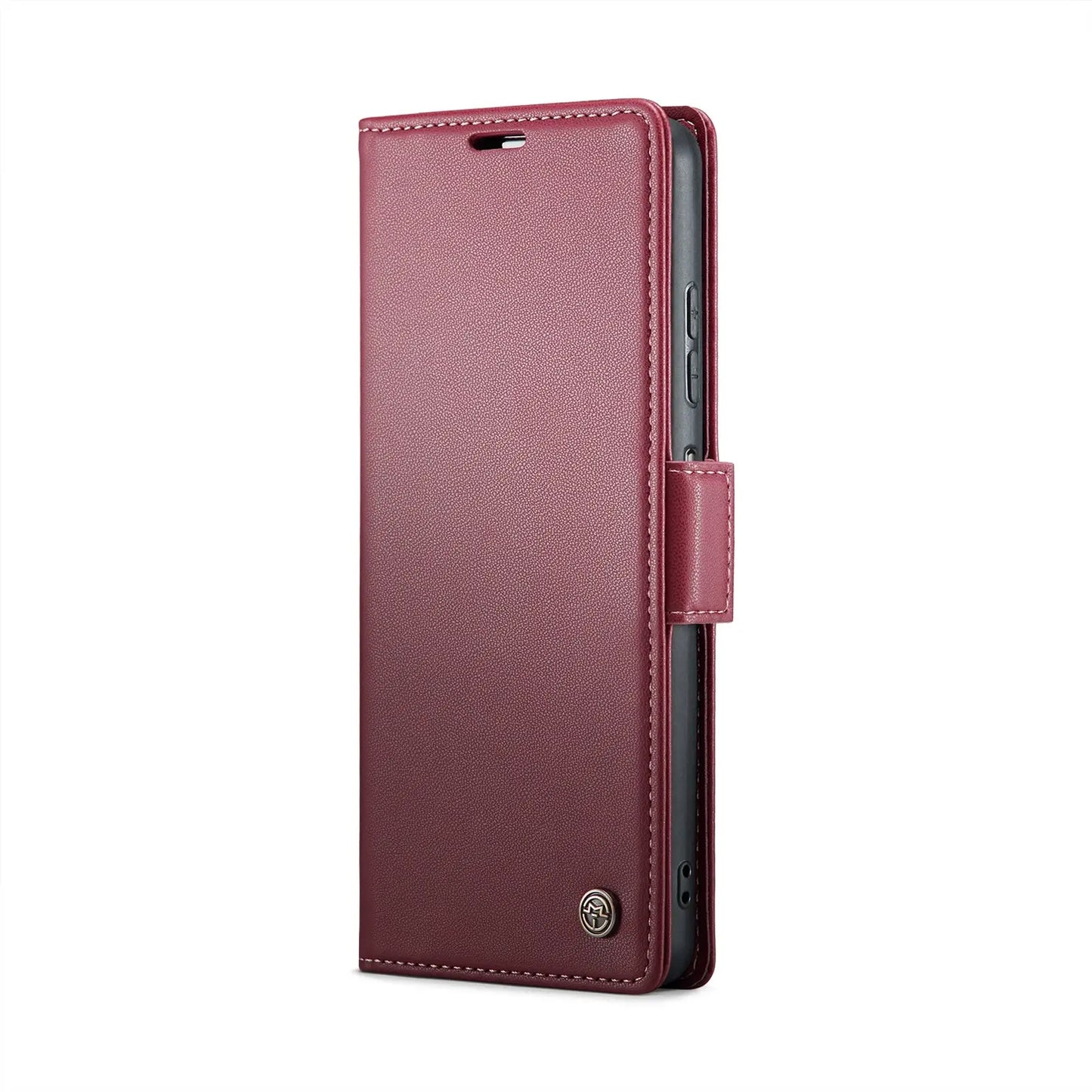 Samsung Galaxy A05s Leather Wallet Case - RFID Blocking, Stand Function, Card Slots-buycases.co.uk