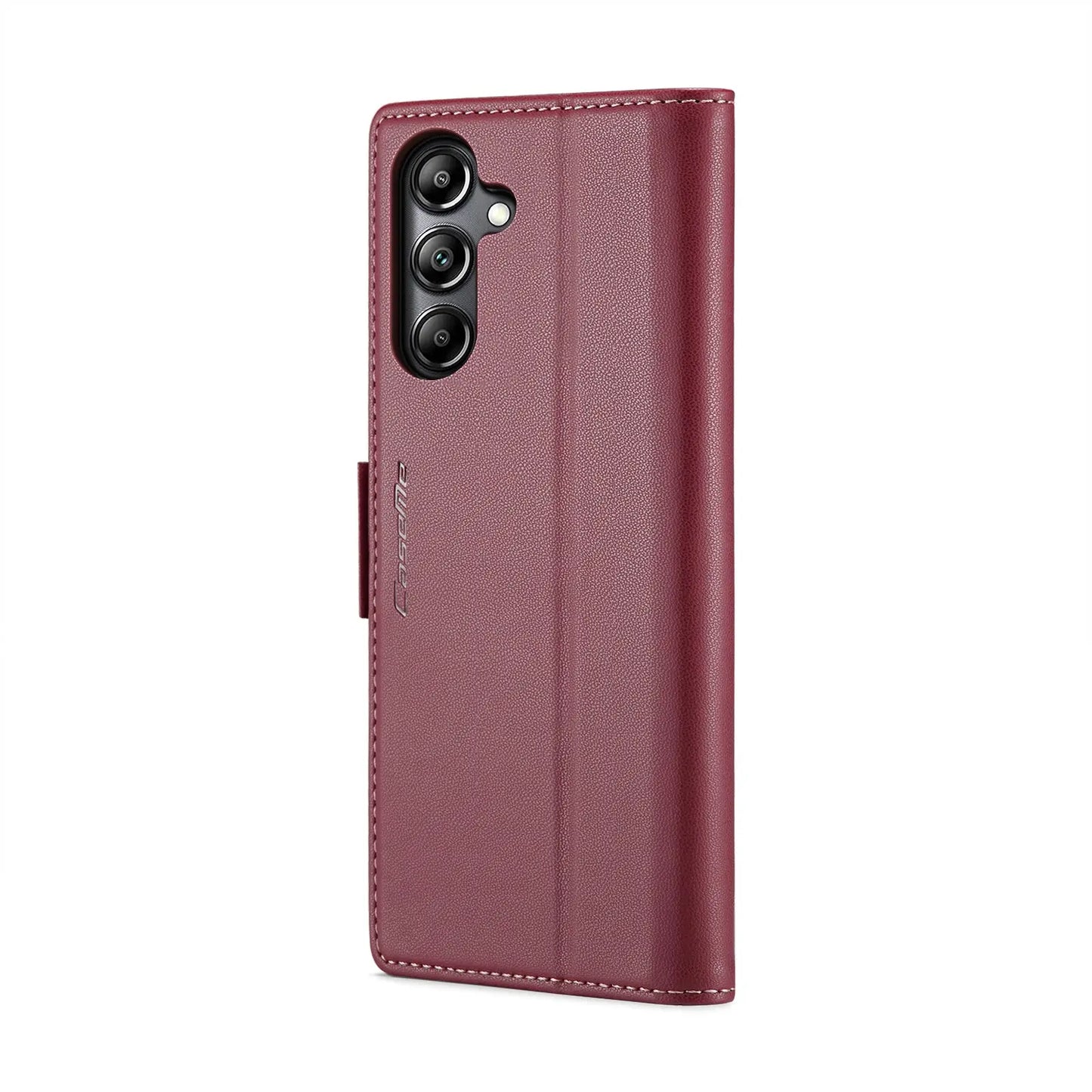Samsung Galaxy A05s Leather Wallet Case - RFID Blocking, Stand Function, Card Slots-buycases.co.uk