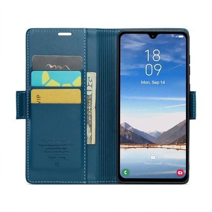 Samsung Galaxy A05s Leather Wallet Case - RFID Blocking, Stand Function, Card Slots-buycases.co.uk