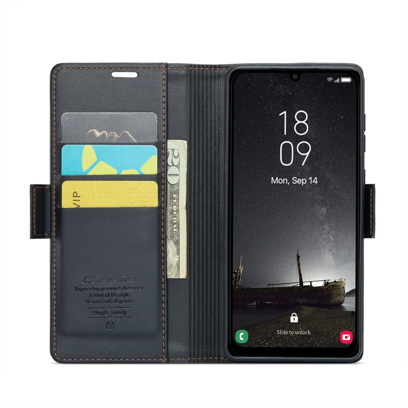 Samsung Galaxy A25 5g Leather Wallet Case - RFID Blocking, Stand Function, Card Slots-buycases.co.uk