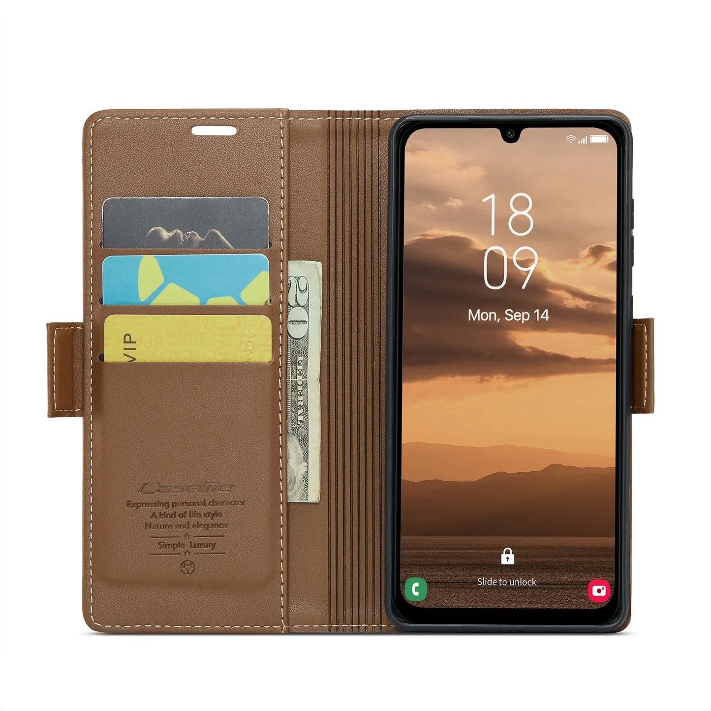 Samsung Galaxy A25 5g Leather Wallet Case - RFID Blocking, Stand Function, Card Slots-buycases.co.uk