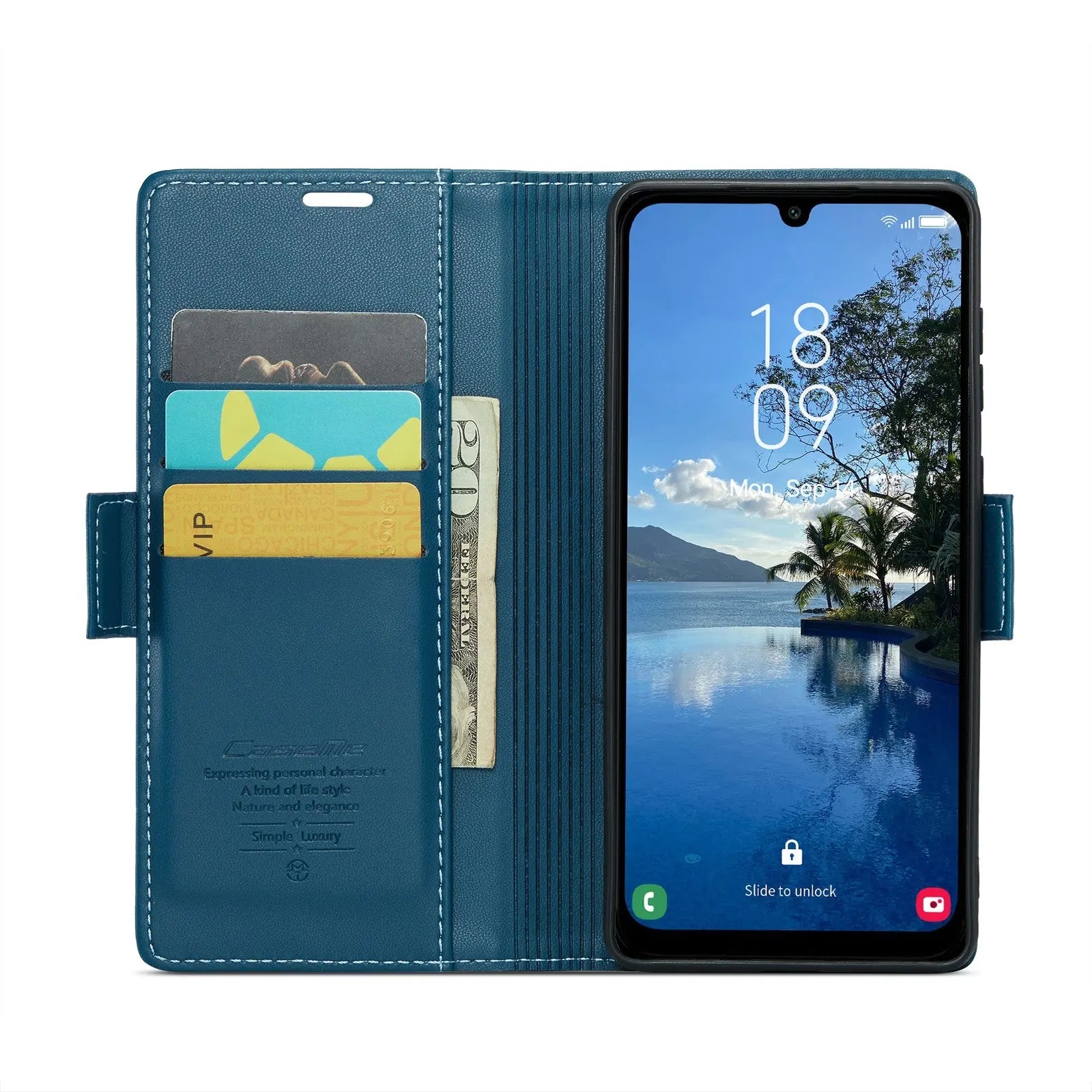 Samsung Galaxy A25 5g Leather Wallet Case - RFID Blocking, Stand Function, Card Slots-buycases.co.uk