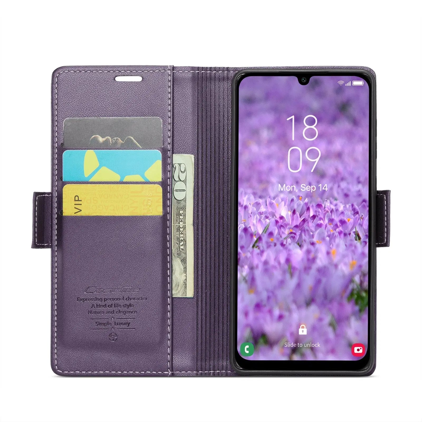 Samsung Galaxy A25 5g Leather Wallet Case - RFID Blocking, Stand Function, Card Slots-buycases.co.uk