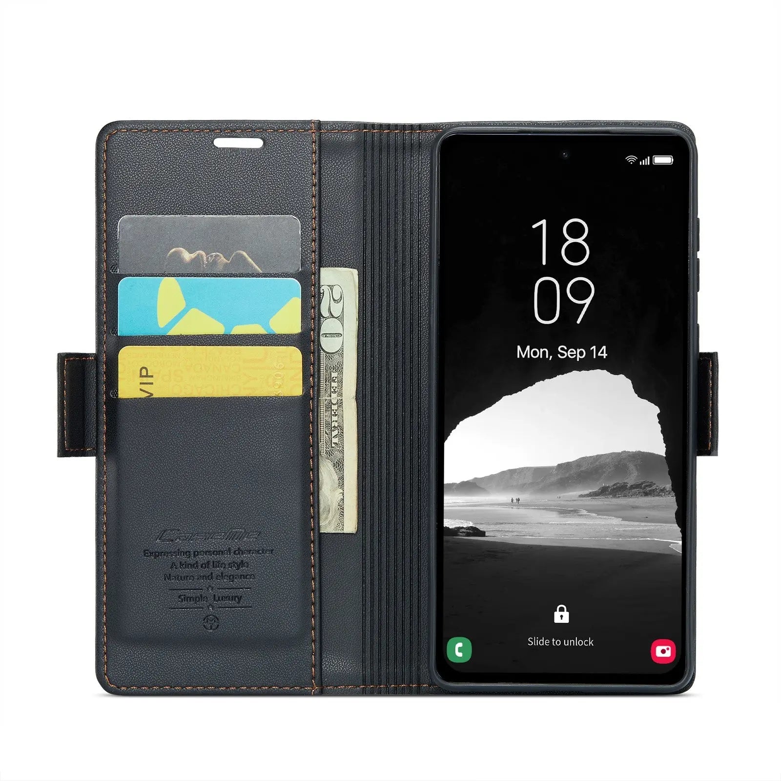 Samsung Galaxy A35 5g Leather Wallet Case - RFID Blocking, Stand Function, Card Slots-buycases.co.uk