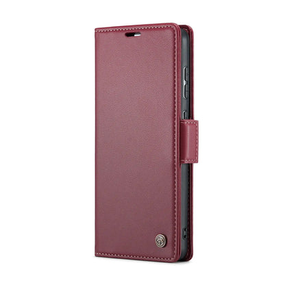 Samsung Galaxy A35 5g Leather Wallet Case - RFID Blocking, Stand Function, Card Slots-buycases.co.uk
