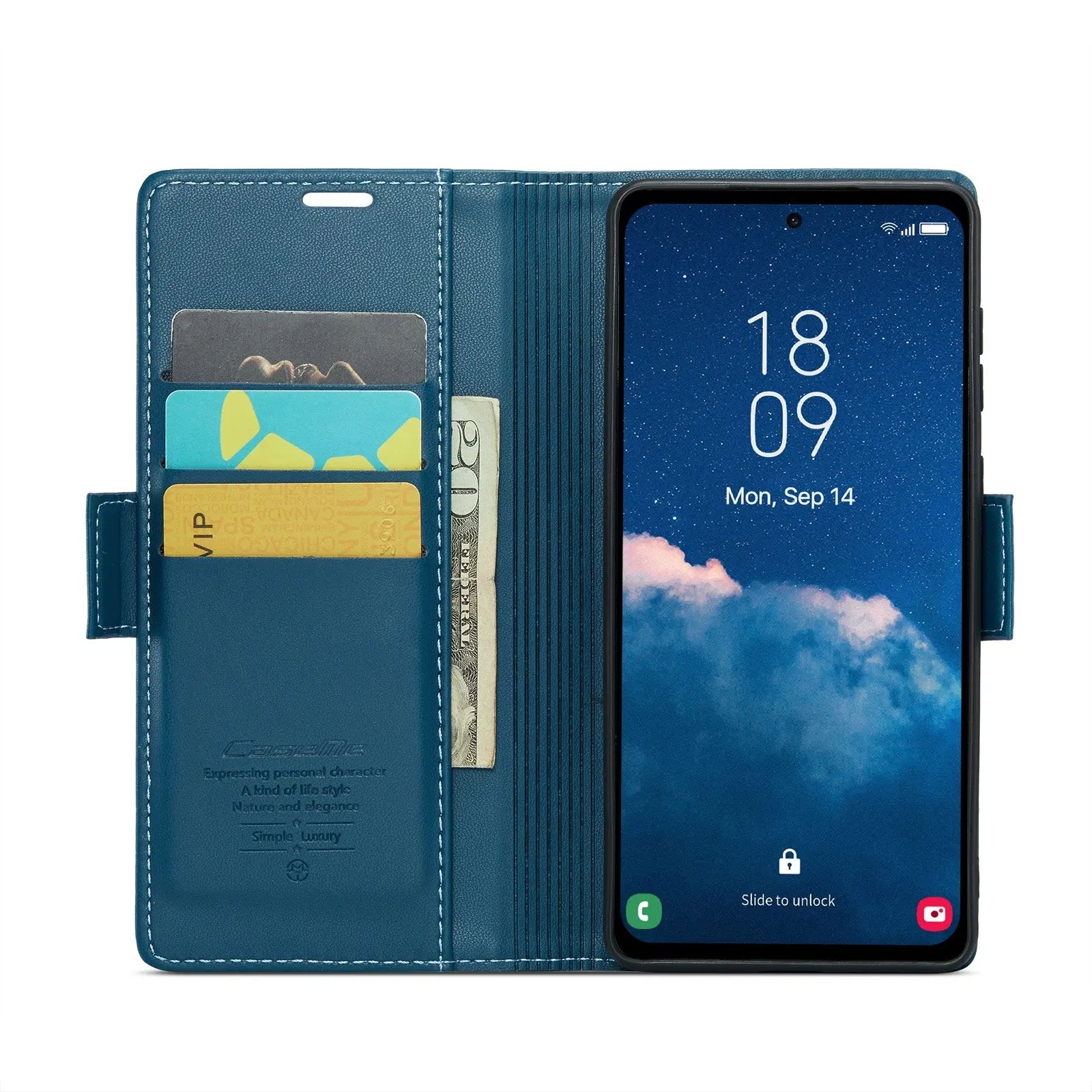 Samsung Galaxy A35 5g Leather Wallet Case - RFID Blocking, Stand Function, Card Slots-buycases.co.uk