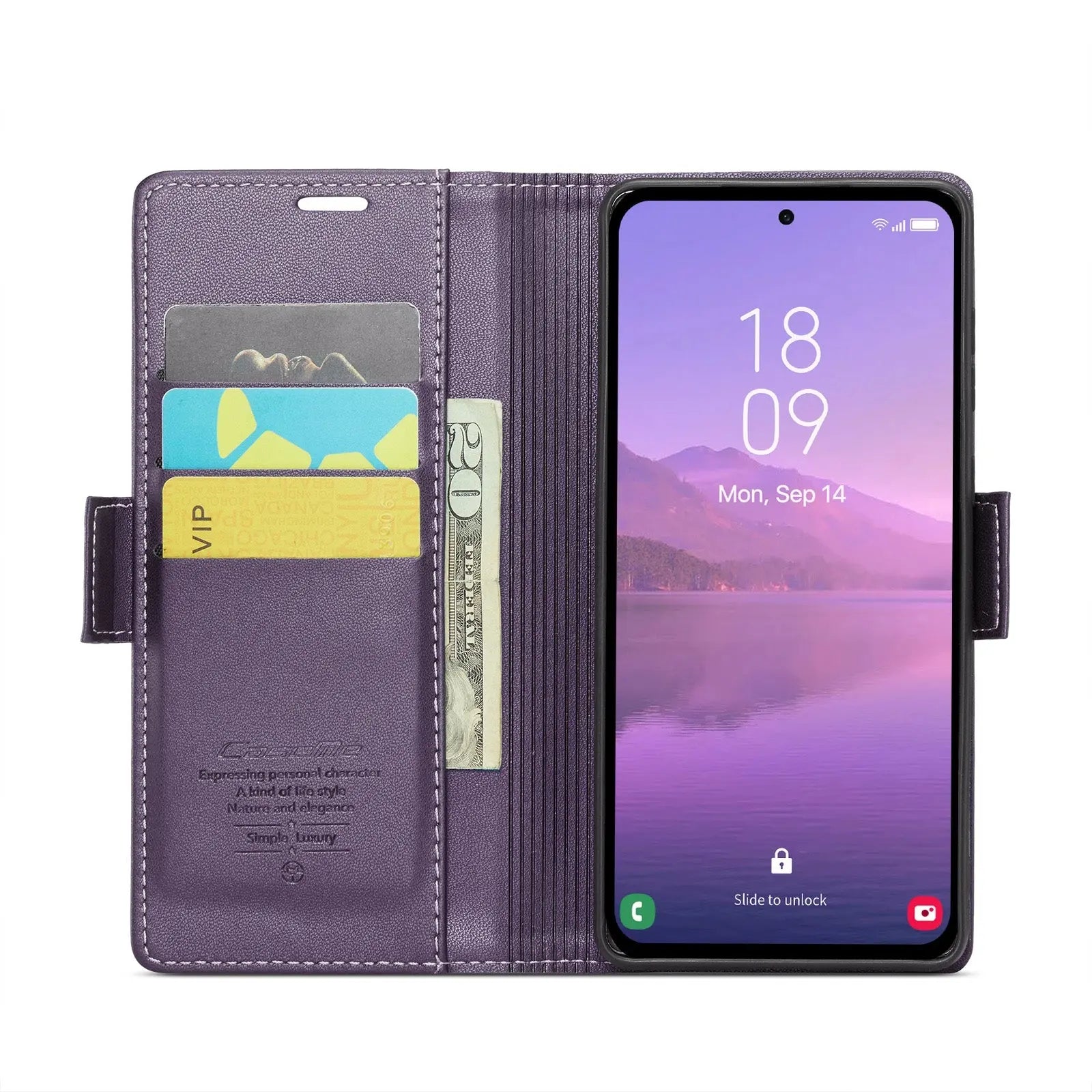 Samsung Galaxy A35 5g Leather Wallet Case - RFID Blocking, Stand Function, Card Slots-buycases.co.uk