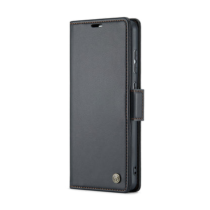 Samsung Galaxy A55 Leather Wallet Case - RFID Blocking, Stand Function, Card Slots-buycases.co.uk