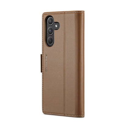 Samsung Galaxy A55 Leather Wallet Case - RFID Blocking, Stand Function, Card Slots-buycases.co.uk
