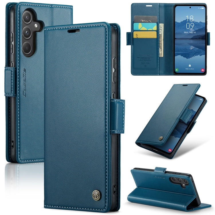 Samsung Galaxy A55 Leather Wallet Case - RFID Blocking, Stand Function, Card Slots-buycases.co.uk