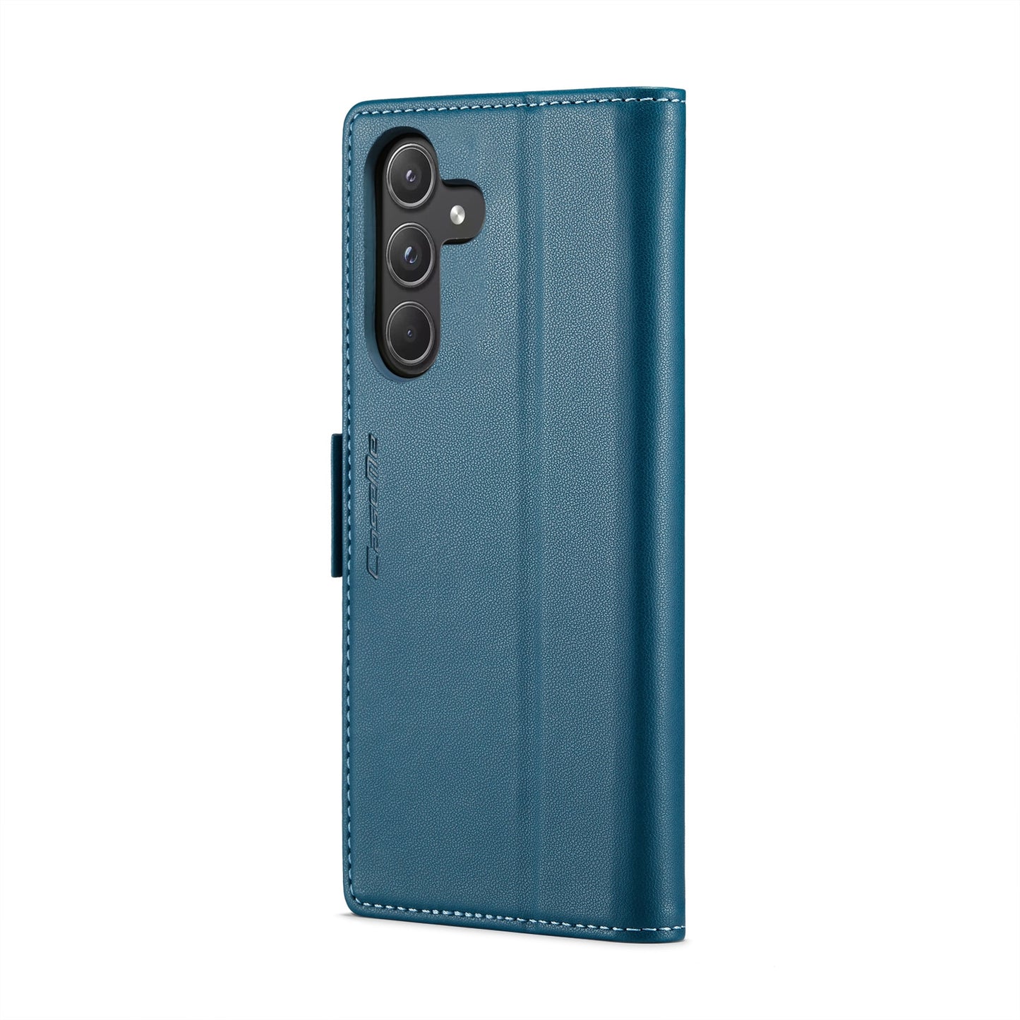 Samsung Galaxy A55 Leather Wallet Case - RFID Blocking, Stand Function, Card Slots-buycases.co.uk