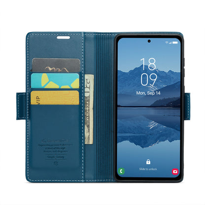 Samsung Galaxy A55 Leather Wallet Case - RFID Blocking, Stand Function, Card Slots-buycases.co.uk