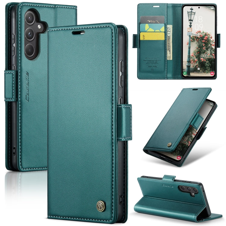 Samsung Galaxy A55 Leather Wallet Case - RFID Blocking, Stand Function, Card Slots-buycases.co.uk