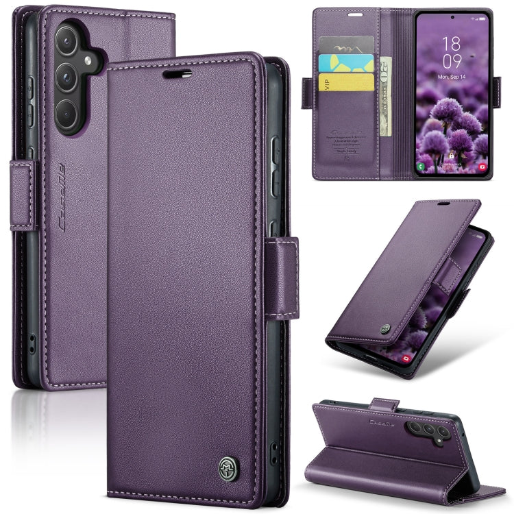 Samsung Galaxy A55 Leather Wallet Case - RFID Blocking, Stand Function, Card Slots-buycases.co.uk