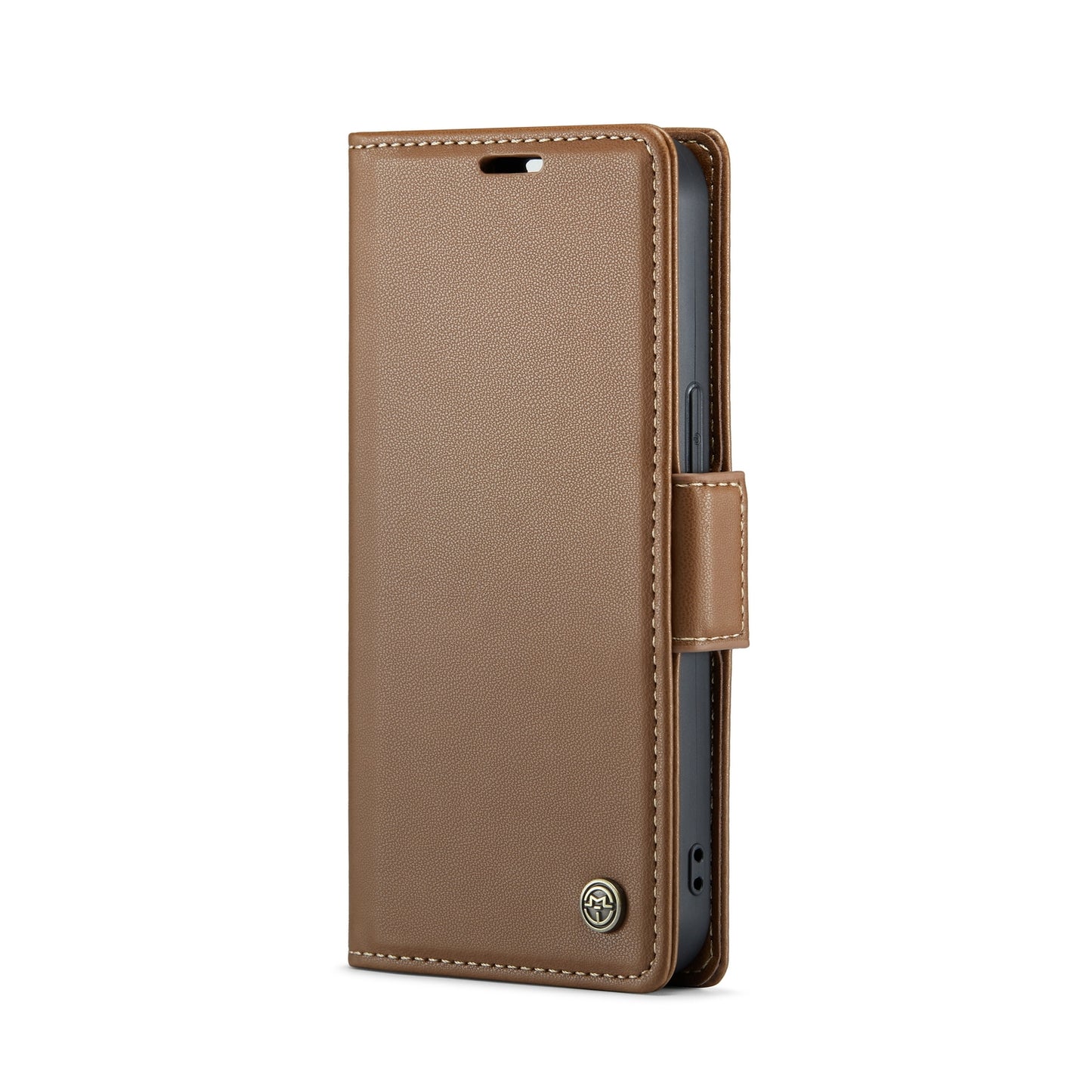 iPhone 14 Plus Leather Wallet Case - RFID Blocking, Stand Function, Card Slots