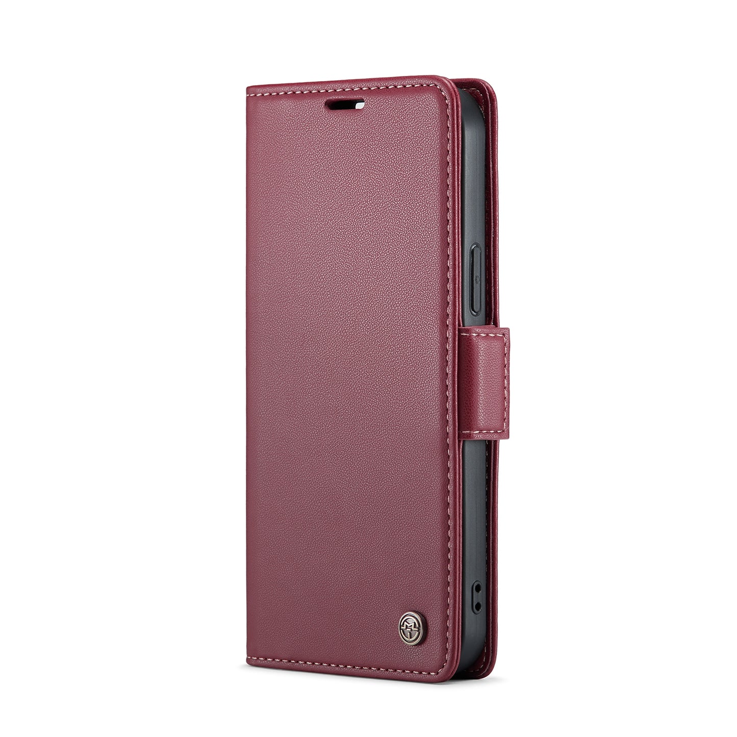 iPhone 13 Pro Max Leather Wallet Case - RFID Blocking, Stand Function, Card Slots