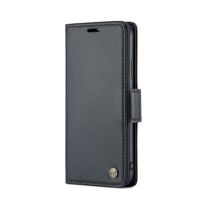iPhone 11 Leather Wallet Case - RFID Blocking, Stand Function, Card Slots